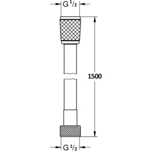 Душевой шланг AQUAme 150 см, черный (AQM1500B) в Москвe