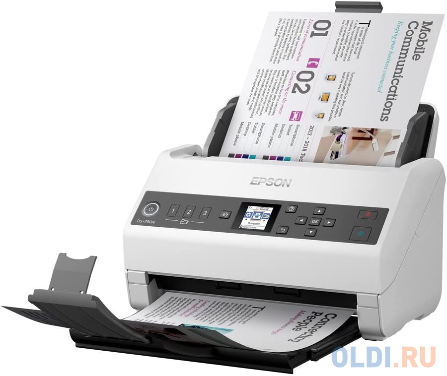 Сканер Epson WorkForce DS-730N (B11B259401) A4 в Москвe