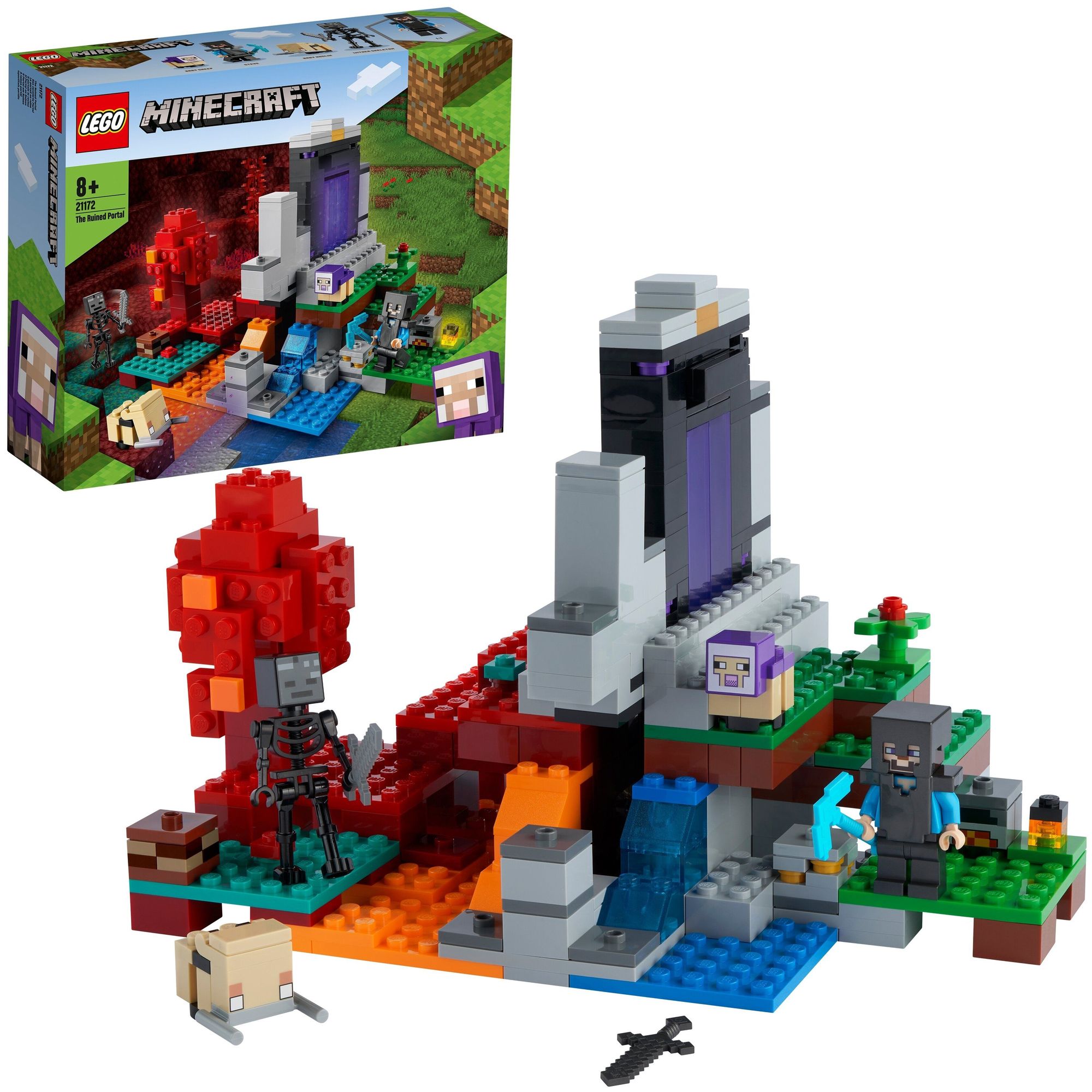 Конструктор LEGO Minecraft "Разрушенный портал" 21172