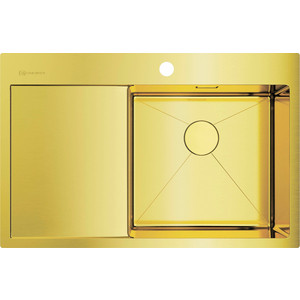 Кухонная мойка и смеситель Omoikiri Akisame 78 LG-R светлое золото (4973086, 4994291)