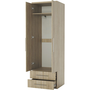 Шкаф для одежды с ящиками Шарм-Дизайн Комфорт МШЯ-21 60х45 с зеркалами, дуб сонома