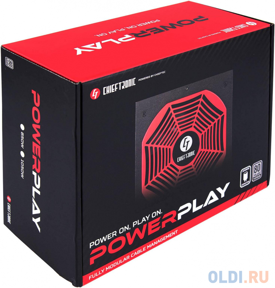 Блок питания Chieftec PSU Chieftec PowerPlay Chieftronic 1050W GPU-1050FC 80 Plus GOLD BOX