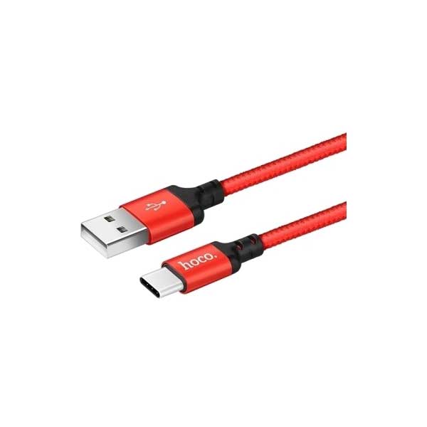 Адаптер Hoco Times Speed X14a USB - Type C 1m Red-Black