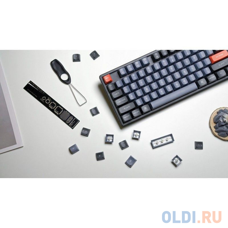 Беспроводная механическая клавиатура QMK Keychron K8 Pro, 87 клавиш, Hot-Swap, Gateron G pro Red Switch