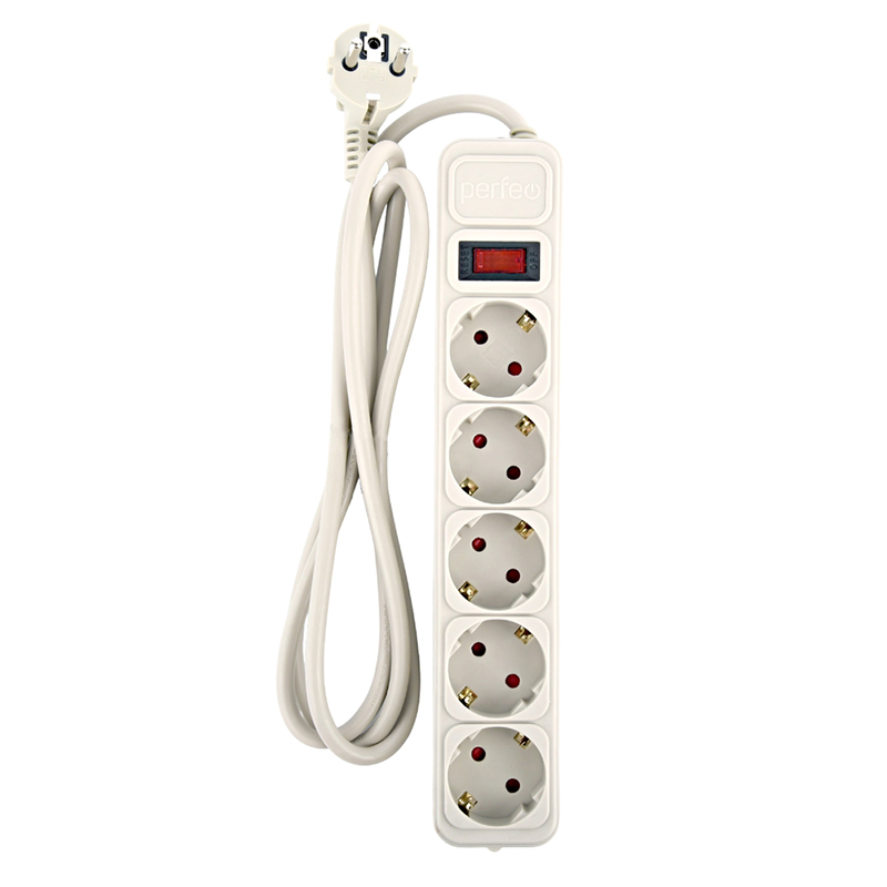 Сетевой фильтр Perfeo Real Power 5 Sockets 5m Grey PF_E1502 в Москвe