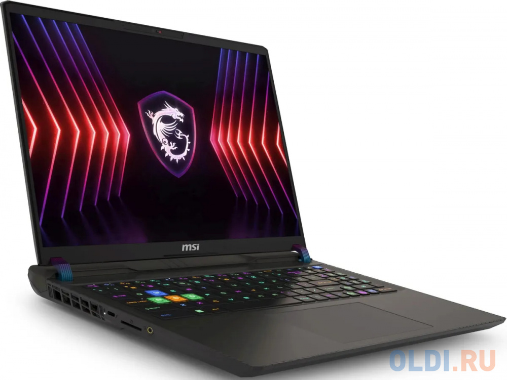 Ноутбук MSI Vector 16 HX A13VHG-474XRU Core i9 13980HX 16Gb SSD1Tb NVIDIA GeForce RTX4080 12Gb 16" IPS QHD+ (2560x1600) Free DOS grey WiFi BT Cam