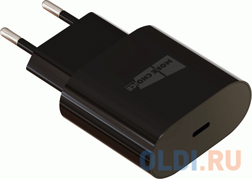 Зарядное устройство СЗУ  Smart 1USB 3.0A PD 20W быстрая зарядка More choice NC70S (Black) в Москвe