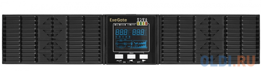 Exegate EP285646RUS ИБП On-line ExeGate PowerExpert ULS-1000.LCD.AVR.C13.USB.RS232.SNMP.2U <1000VA/1000W, On-Line, PF=1, LCD, 4*IEC-C13, RS232, USB в Москвe