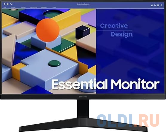 Монитор Samsung 24" S24C314EAU черный IPS LED 5ms 16:9 HDMI полуматовая 250cd 178гр/178гр 1920x1080 75Hz VGA FHD 2.8кг в Москвe