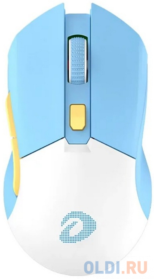 Мышь беспроводная Dareu EM901X белый голубой USB + радиоканал
