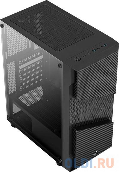 Корпус ATX Aerocool Ore Saturn FRGB-G-BK-v1 Без БП чёрный