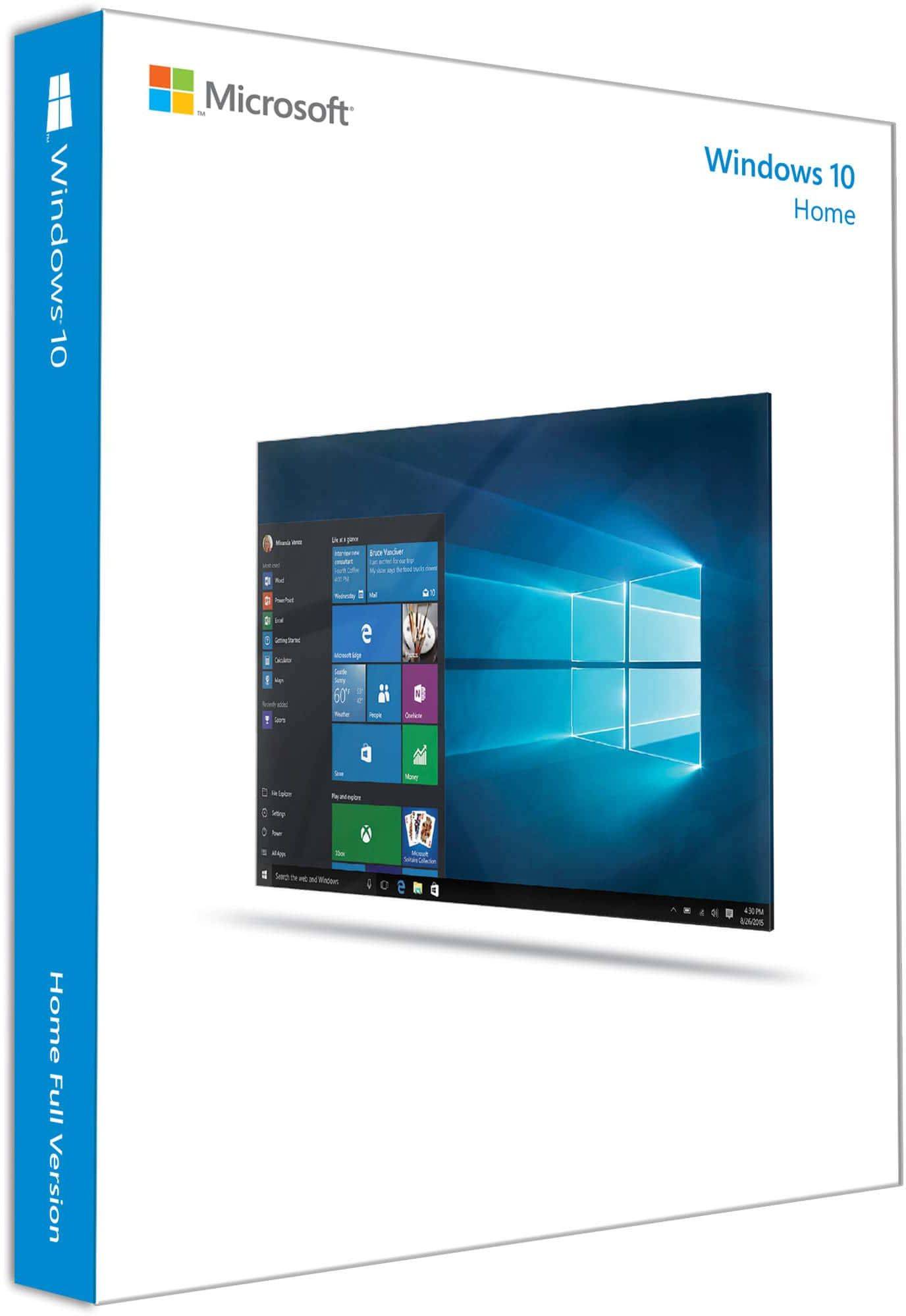 Операционная система Microsoft Windows Home 10 64Bit Eng 1PK DSP OEI DVD (kw9-00140)