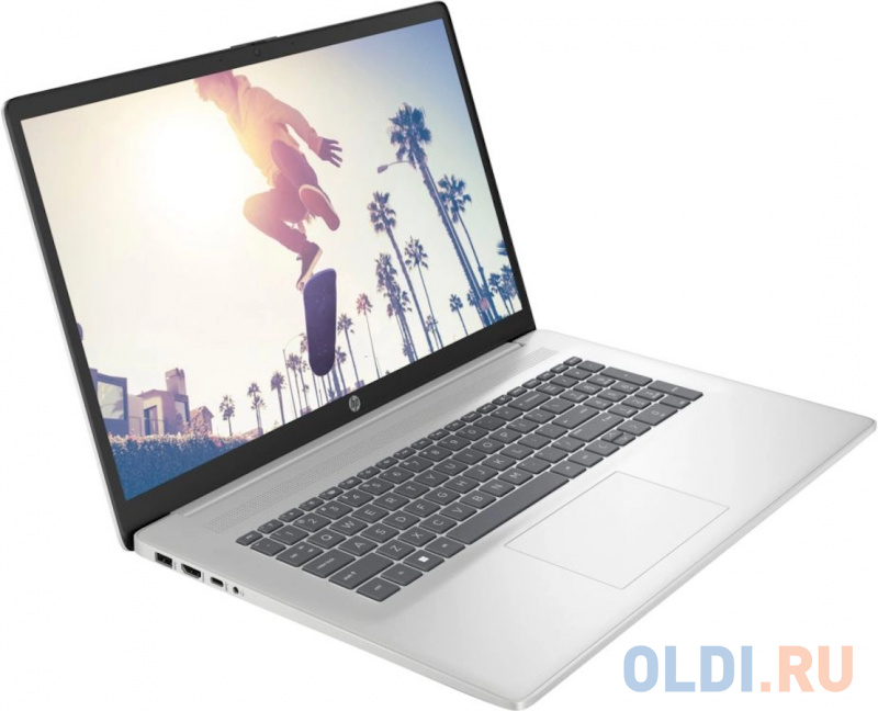 Ноутбук HP 7P523EA Core i7 1355U 16Gb SSD1Tb Intel Iris Xe graphics 17.3" IPS FHD (1920x1080) Free DOS silver WiFi BT Cam