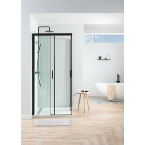 Душевой уголок Aquanet Pleasure 100x100 прозрачный, черный матовый (AE60-S-100x100U-BT)