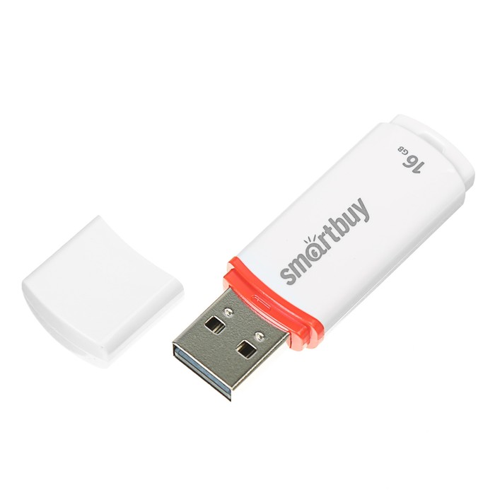 Флешка SmartBuy Crown USB 2.0 16GB White (SB16GBCRW-W)