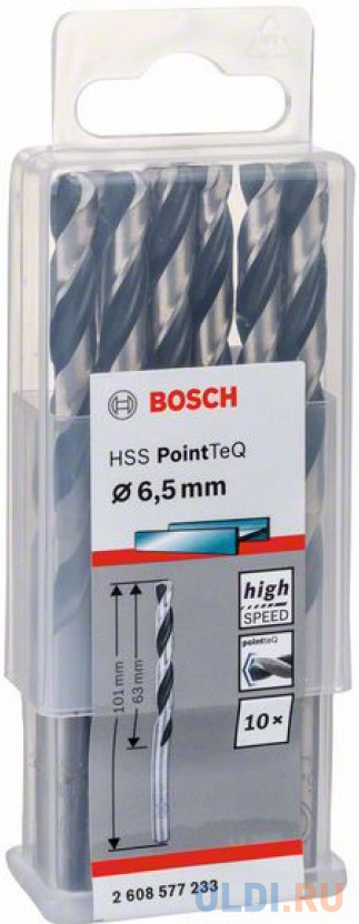Bosch 2608577233 10 HSS PointTeQ Сверл 6.5mm