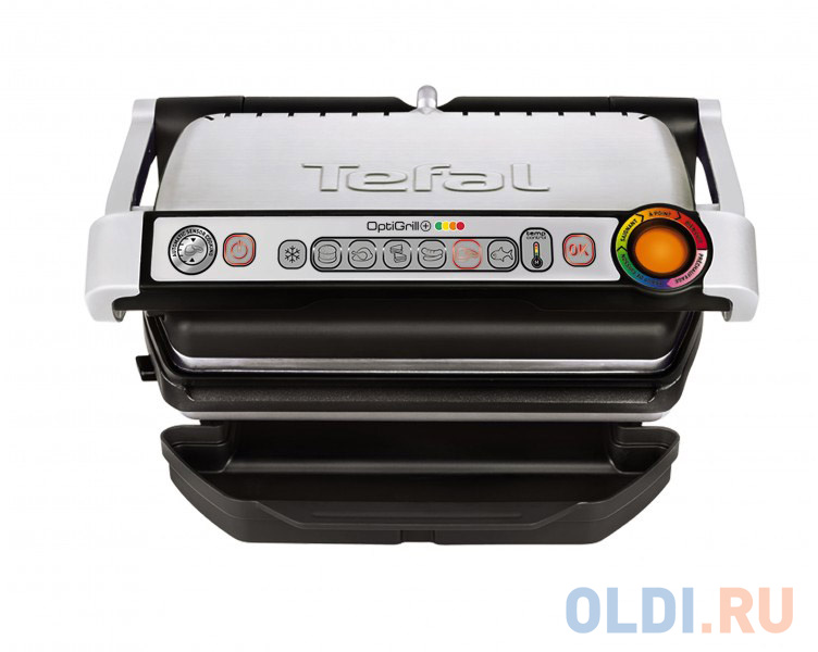 Электрогриль Tefal Optigrill GC712D34 чёрный серебристый