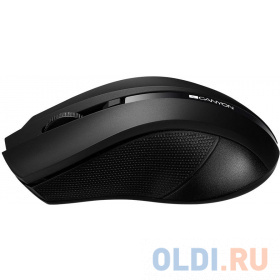 Мышь беспроводная CANYON CNE-CMSW05B, 2.4GHz wireless with 4 buttons, DPI 800/1200/1600, черный