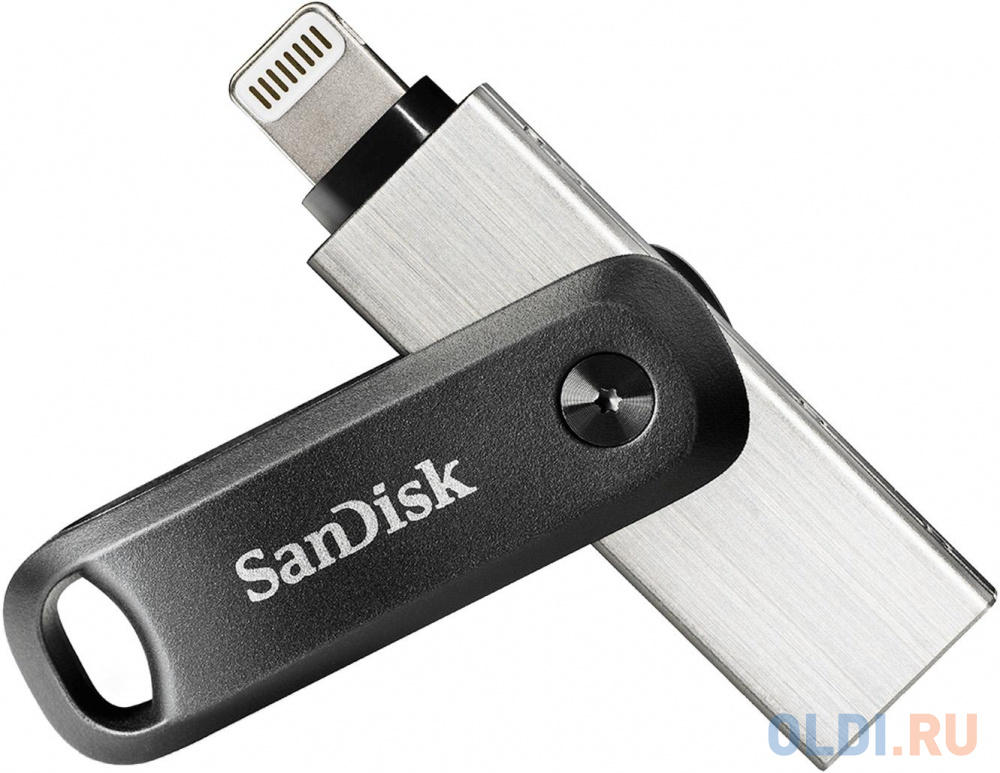Флешка 128Gb SanDisk SDIX60N-128G-GN6NE Lightning USB 3.0 черный серебристый