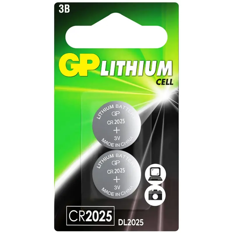 Батарея GP CR2025, 3V, 2 шт. (GP CR2025-2CRU2)