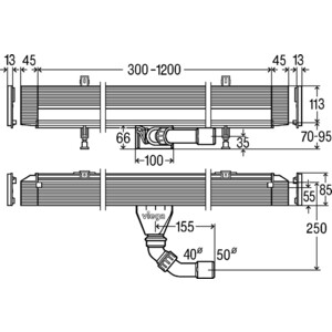 Душевой лоток Viega Advantix Vario 4968.10 (736736)