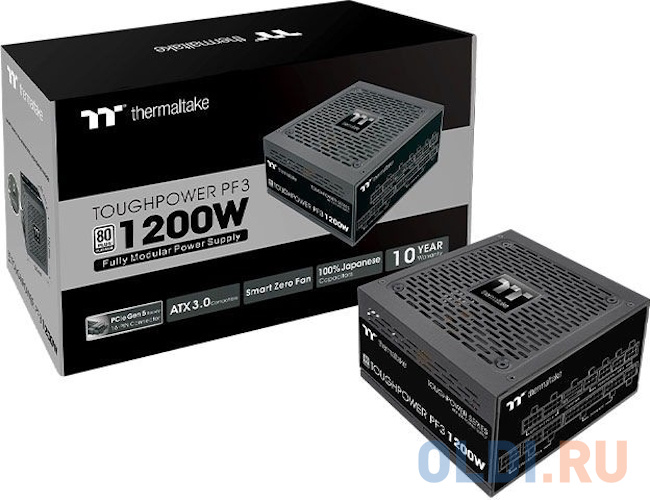 Toughpower PF3 PS-TPD-1200FNFAPE-3 1200W/Fully Modular/Non Light/Full Range/Analog/80 Plus Platinum/ PS-TPD-1200FNFAPE-3 1200W/Fully Modular/Non Light в Москвe