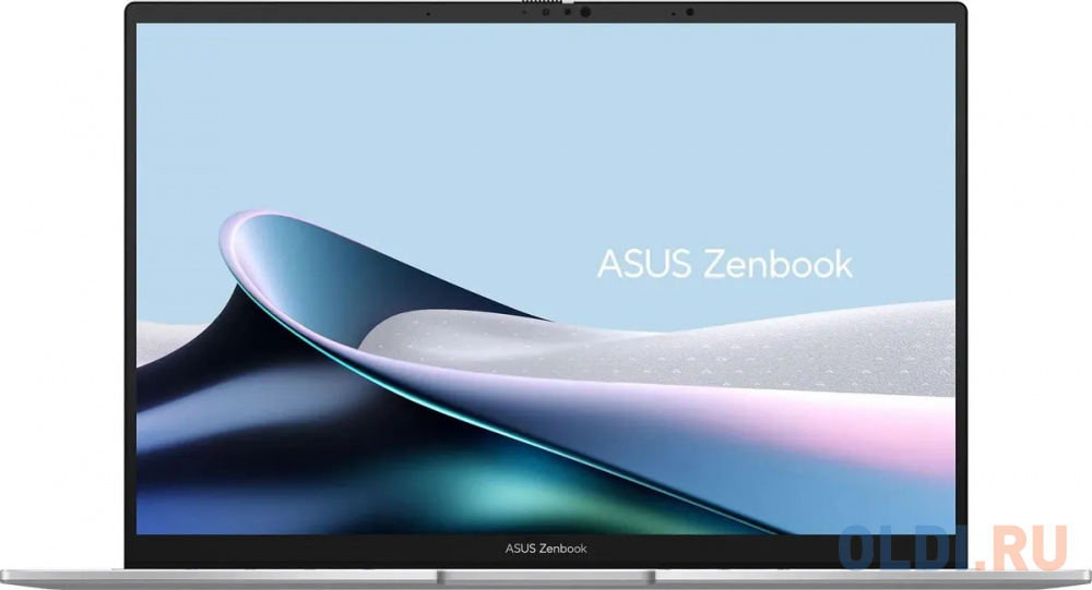 Ноутбук Asus Zenbook 14 OLED UX3405MA-QD988 Core Ultra 5 125H 16Gb SSD512Gb Intel Arc 14" OLED FHD+ (1920x1200) noOS silver WiFi BT Cam Bag (90NB