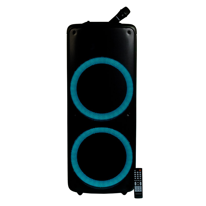 Портативная акустика NAKATOMI GS-59, 120 Вт, FM, AUX, USB, microSD, Bluetooth, подсветка, черный (GS-59)