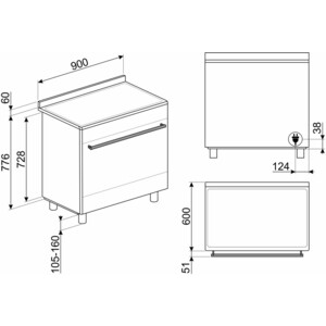 Электрическая плита Smeg SUK91CMX9