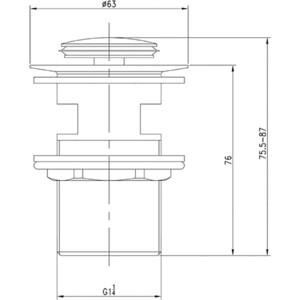 Донный клапан IDDIS Optima Home хром (001SB01i88)