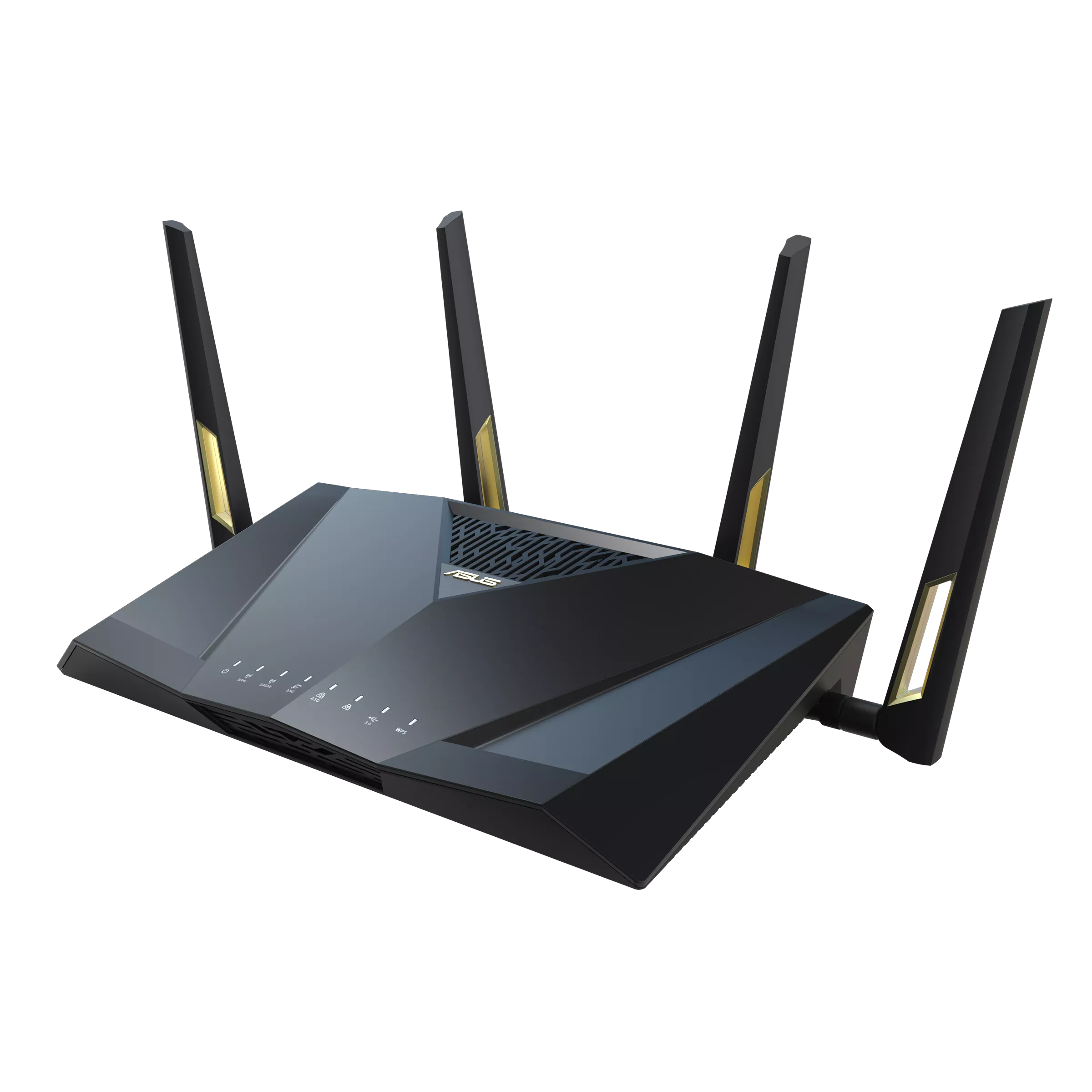 Wi-Fi роутер ASUS RT-AX88U Pro, 802.11a/b/g/n/ac/ax, 2.4 / 5 ГГц, до 5.95 Гбит/с, LAN 5x2.5 Гбит/с, WAN 1x2.5 Гбит/с, внешних антенн: 4, 1xUSB 3.0 (RT-AX88U Pro)
