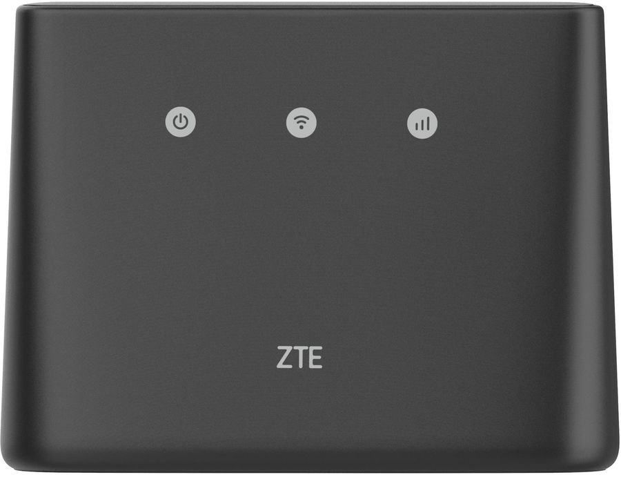 Wi-Fi роутер ZTE MF293N, 802.11a/b/g/n, 2.4 ГГц, до 300 Мбит/с, WAN 1x100 Мбит/с, внутренних антенн: 4, LTE (MF293N Black)
