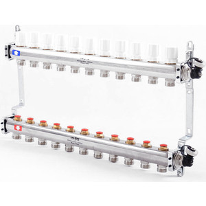 Коллекторная группа Uni-Fitt 1''х3/4'' 11 выходов с регулировочными и термостатическими вентилями (451I4311) в Москвe