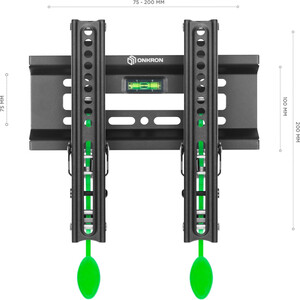 Кронштейн для телевизора Onkron TM1 черный 17''-43'' макс.30кг настенный наклон
