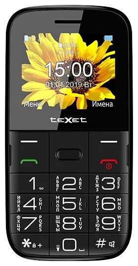 Мобильный телефон teXet TM-B227, 2.2" 176x220 TN, 32Mb, BT, 2-Sim, 1500 мА·ч, micro-USB, черный в Москвe