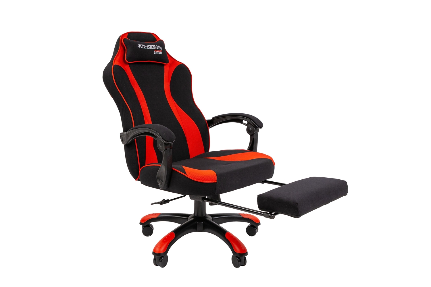 Кресло компьютерное Chairman game 35 чёрное/красное