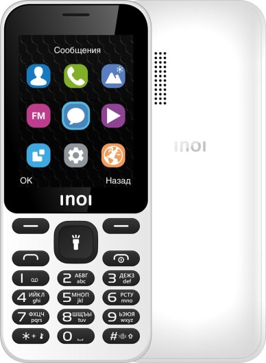 Мобильный телефон INOI 239 2.4", 320x240 TN, BT, 2-Sim, 600mAh, белый