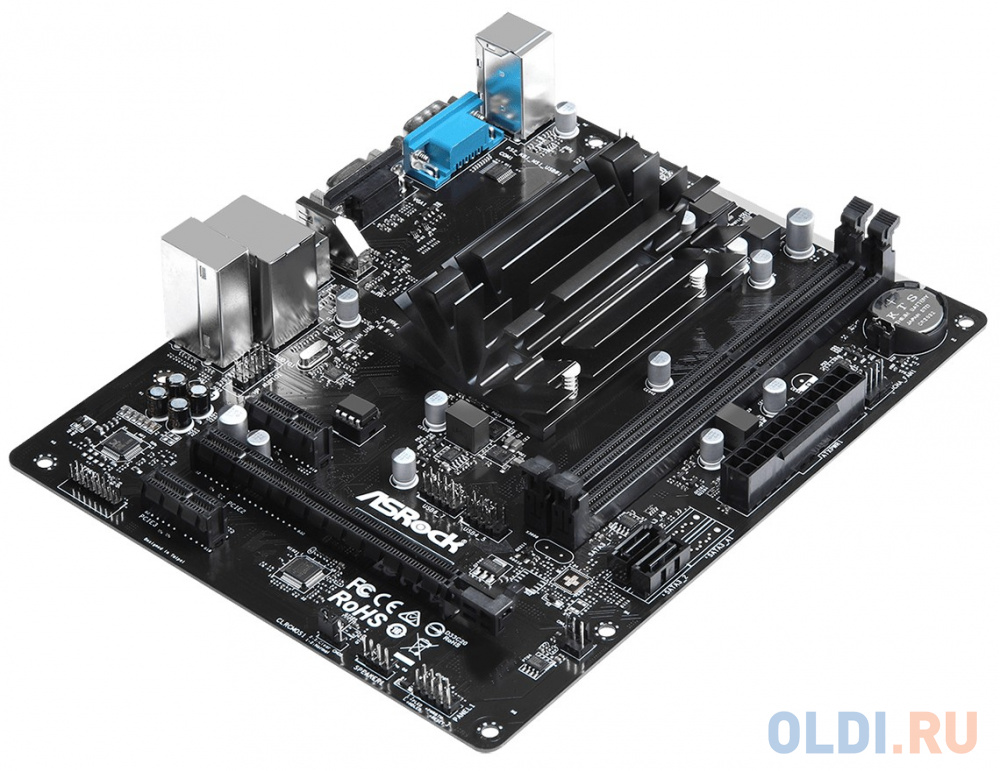 Материнская плата ASRock QC6000M с процессором AMD 2xDDR3 1xPCI-E 16x 2xPCI-E 1x 2 mATX Retail