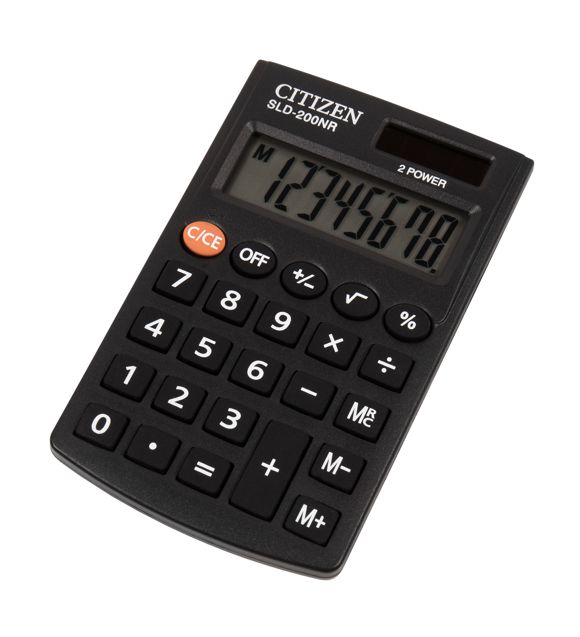 Калькулятор карманный Citizen BusinessProLine SLD-200NR, 8-разрядный, однострочный экран, черный