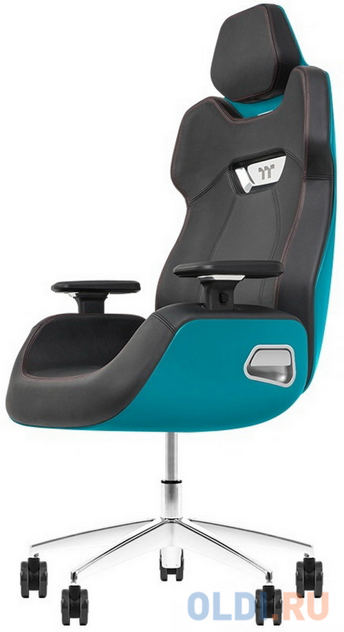 Кресло для геймеров Thermaltake Argent E700 синий зеленый чёрный