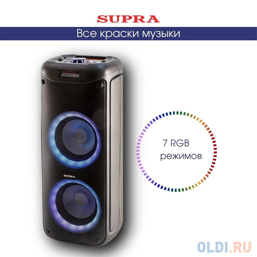 Минисистема Supra SMB-780 черный 140Вт FM USB BT SD в Москвe