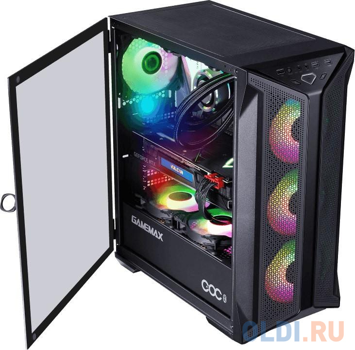 Корпус ATX GameMax Brufen C1 Без БП чёрный