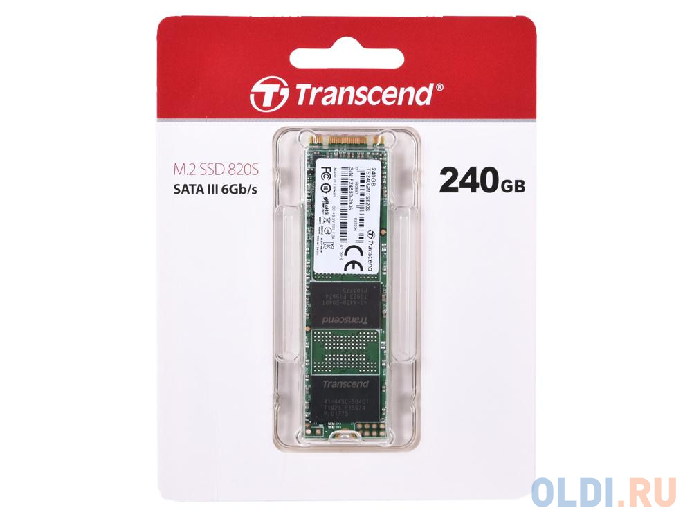 SSD накопитель Transcend MTS820 240 Gb SATA-III