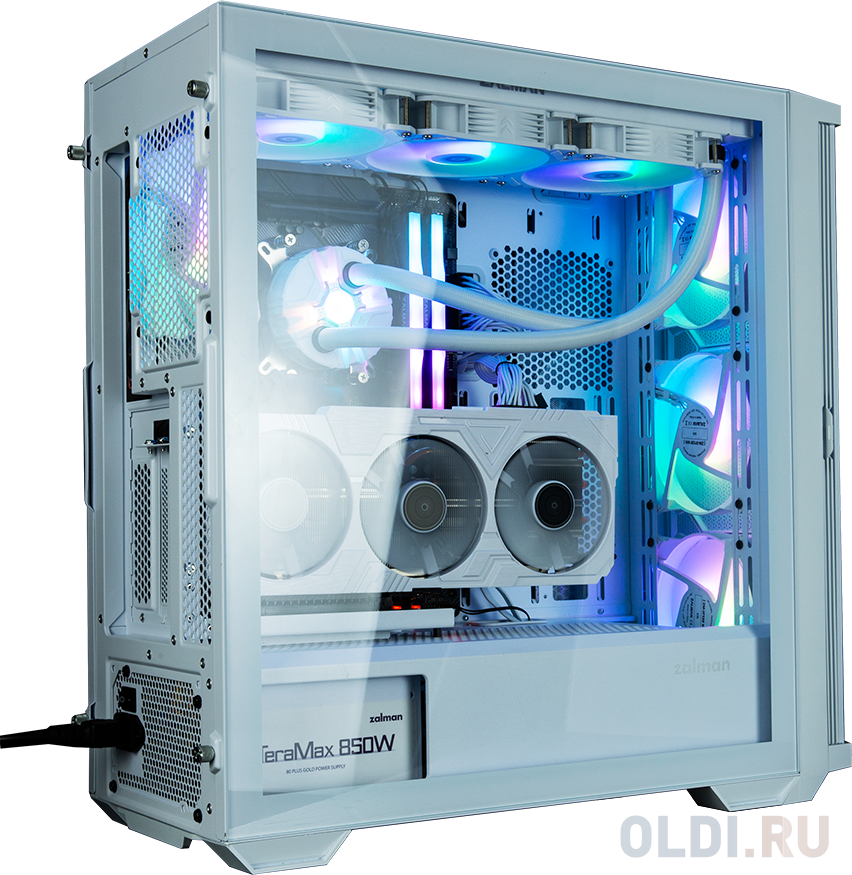 Корпус MidiTower Zalman Z10 DUO White (без блока питания) (Zalman Z10 DUO White)