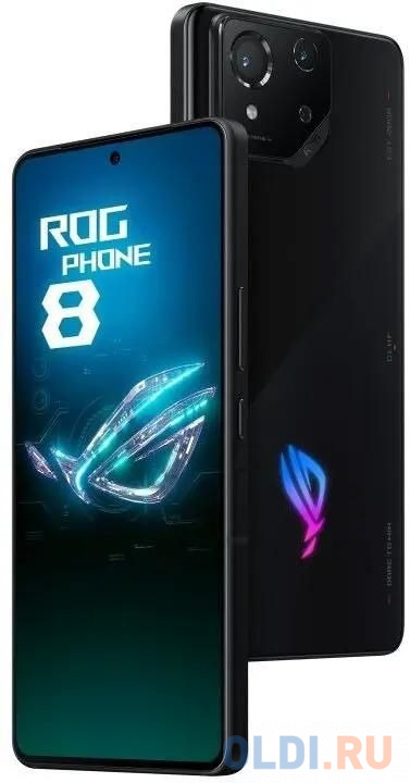 Смартфон Asus AI2401_A ROG Phone 8 256Gb 12Gb черный моноблок 3G 4G 2Sim 6.78" 1080x2400 Android 14 50Mpix 802.11 a/b/g/n/ac/ax/be NFC GPS GSM900 в Москвe