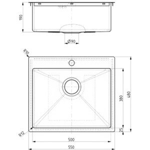 Кухонная мойка Alveus Quarto 10 сталь (1124382)