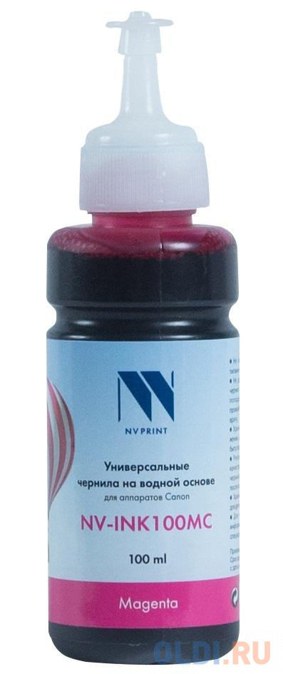 Чернила NV-INK100 Magenta универсальные на водной основе для аппаратов Canon (100 ml) (Китай)