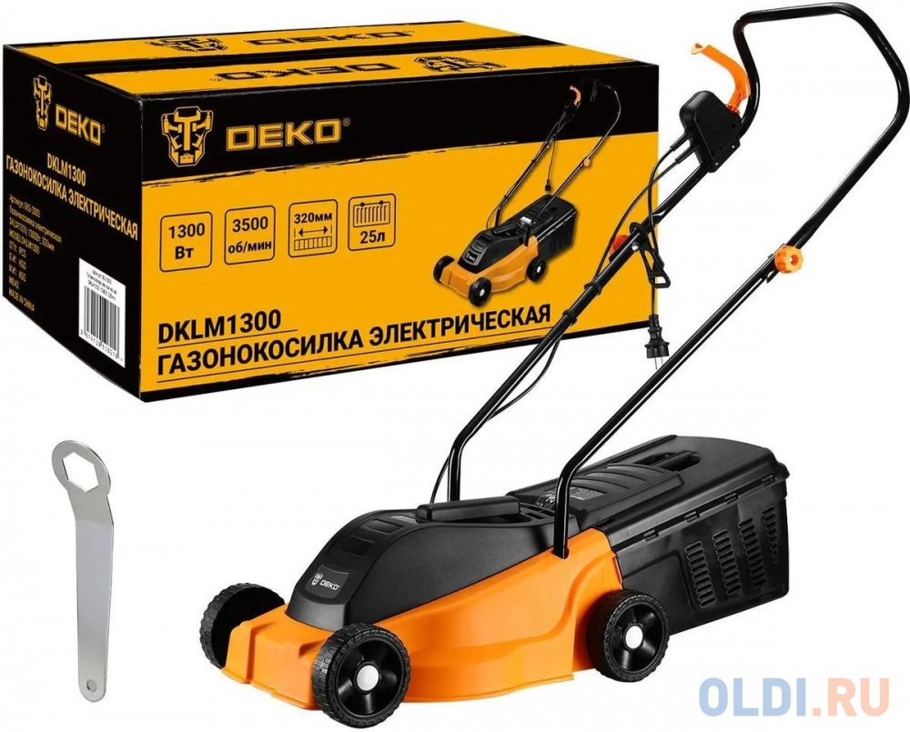 Газонокосилка роторная Deko DKLM1300 (063-3005) 1300Вт