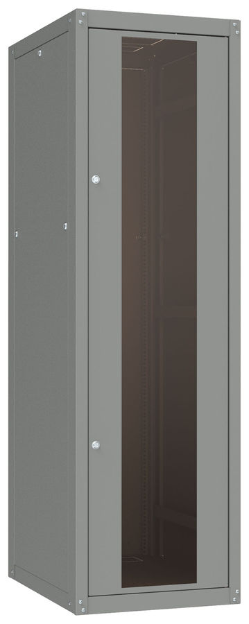 Шкаф телекоммуникационный напольный 33U 600x600 мм, стекло, серый, разборный, C3 Solutions Basic.2 33-66.GF13.SD2.BF22 G (NT565886)