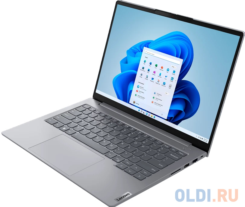 Ноутбук Lenovo Thinkbook 14 G6 IRL Core i5 13420H 8Gb SSD512Gb Intel UHD Graphics 14" IPS WUXGA (1920x1200) noOS grey WiFi BT Cam (21KG00T2EV)